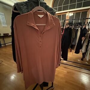 Danskin Rust Collared Top